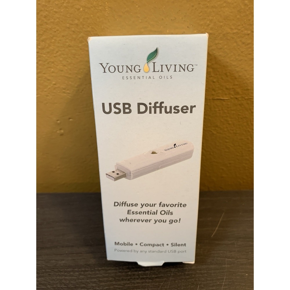 Young Living USB Charging Diffuser Black Car Home Office NIB